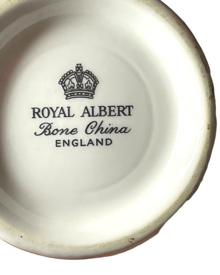 Vintage Royal Albert 50th Anniversary Gold floral tea cup saucer England