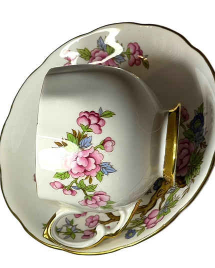 Vintage Royal Vale Floral Bone China Tea cup & Saucer