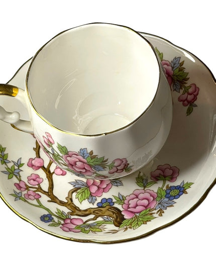 Vintage Royal Vale Floral Bone China Tea cup & Saucer