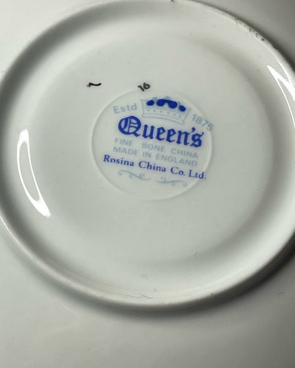 Vintage Queens Floral Tea Cup & Saucer flowers Bone china England