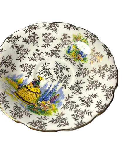 - Vintage Regina Crinoline lady Tea cup & saucer bone china England