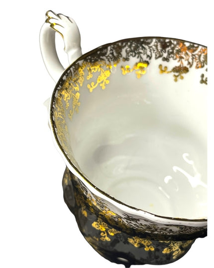 Black Royal Albert China Tea cup and Saucer Regal Series Teacup Set