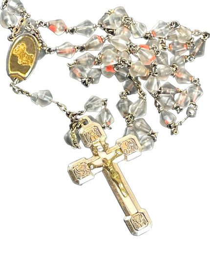 Vintage Crucifix Rosary & Bible religious items LOT