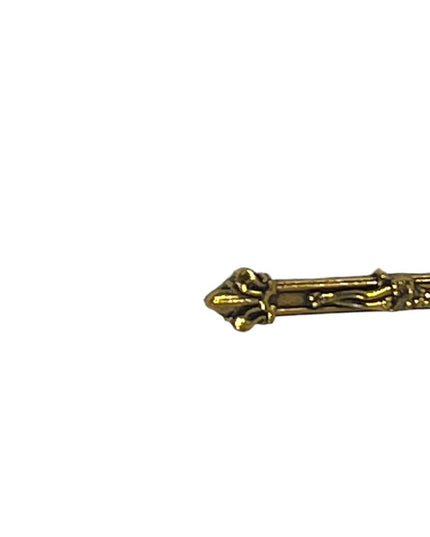 Vintage Faux blue pearl gold finish Crucifix Jesus religious rosary Catholic