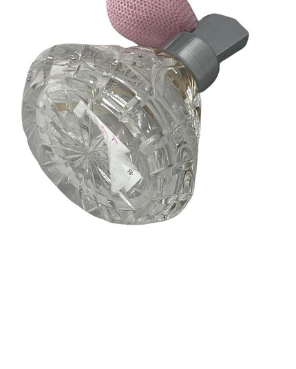 Vintage crystal pinwheel purse atomizer pink bulb
