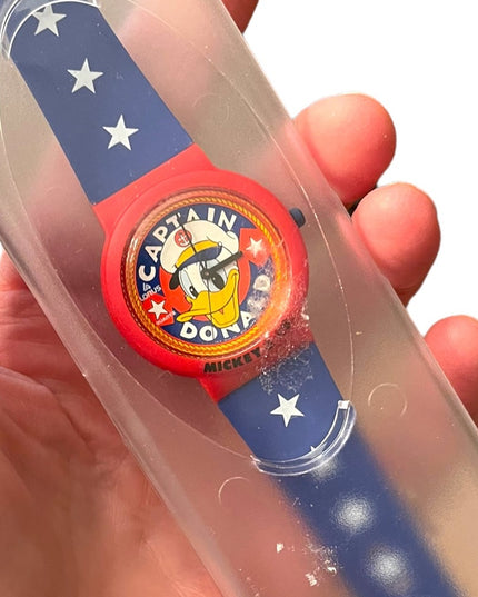 Vintage Lotus Mickey & Co Disney Captain Donald watch NWT in box!