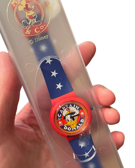 Vintage Lotus Mickey & Co Disney Captain Donald watch NWT in box!