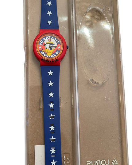 Vintage Lotus Mickey & Co Disney Captain Donald watch NWT in box!