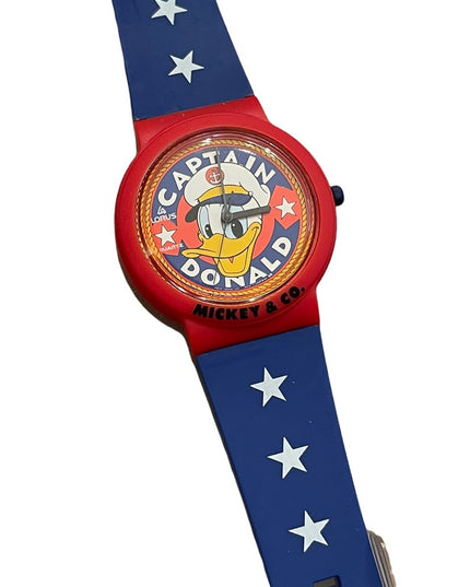 Vintage Lotus Mickey & Co Disney Captain Donald watch NWT in box!