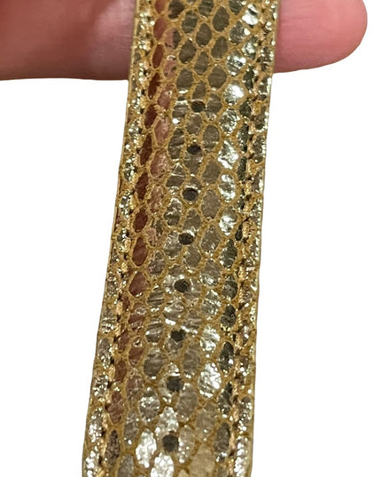 Joan Rivers Fancy chunky large statement watch with gold leather band rh…
