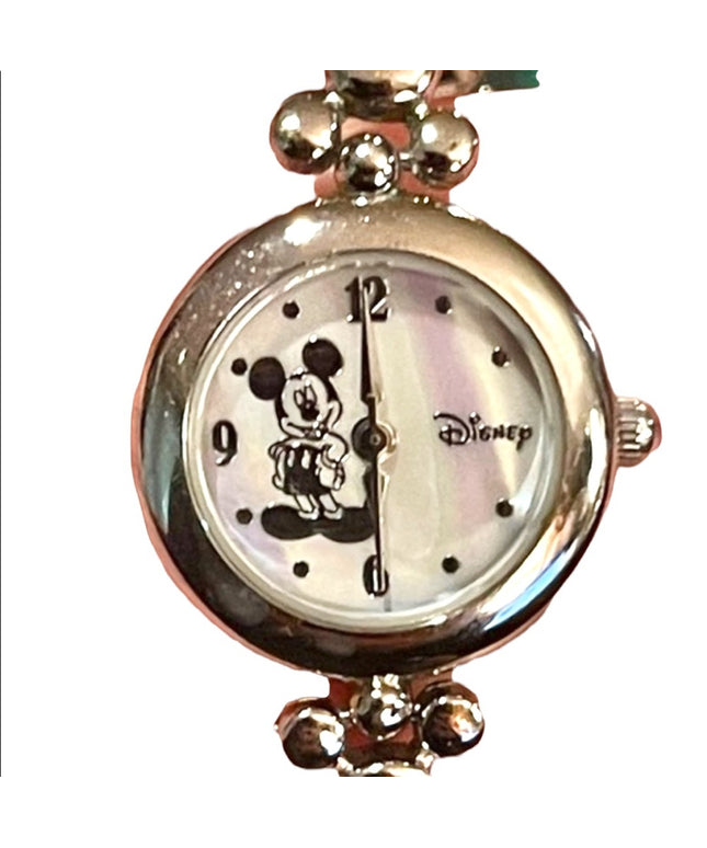 Avon Disney Silver tone finish Mickey mouse watch