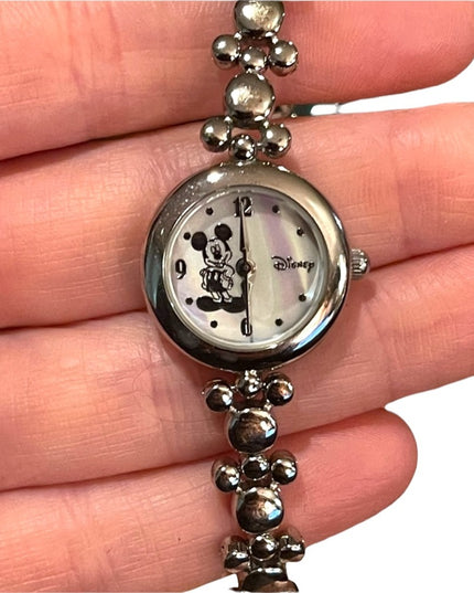 Avon Disney Silver tone finish Mickey mouse watch