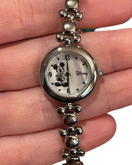 Avon Disney Silver tone finish Mickey mouse watch