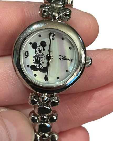 Avon Disney Silver tone finish Mickey mouse watch