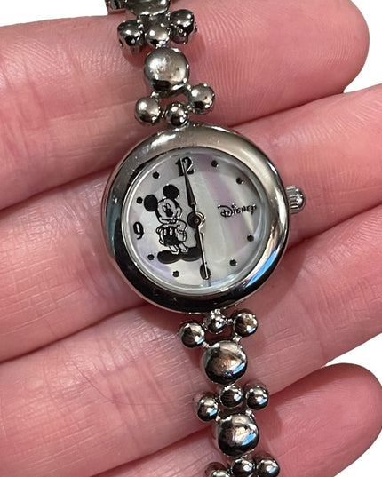 Avon Disney Silver tone finish Mickey mouse watch