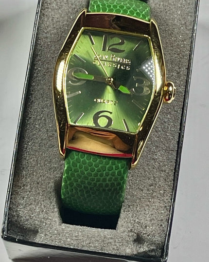 Joan Rivers Green bangle boxed watch