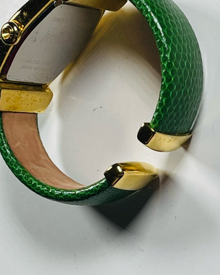 Joan Rivers Green bangle boxed watch