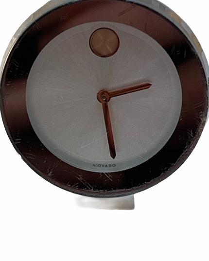 Movado Bold Silver watch womens 7”  vg cond