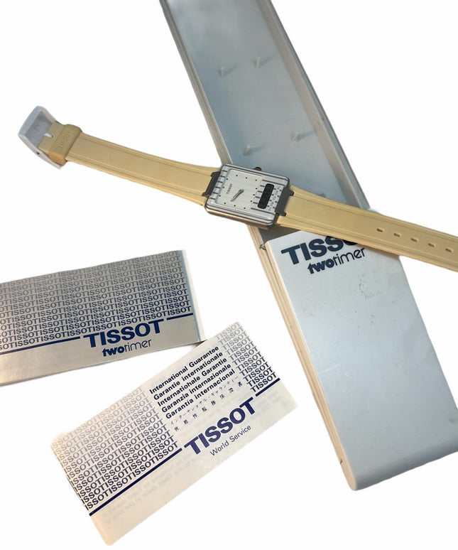 - VTG NEW Tissot Two Timer digital analog watch