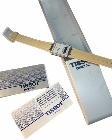 - VTG NEW Tissot Two Timer digital analog watch