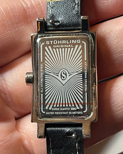 - NIB STUHRLING Origional womens watch with leather bands box papers