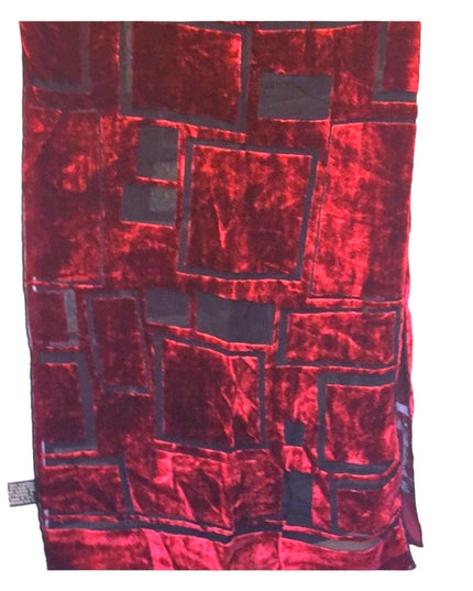 - Danier Silky Red velvety lined Scarf
