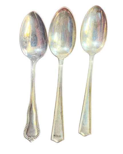 Lot of 3 Vintage Sterling silver 4.5” Spoons VG cond