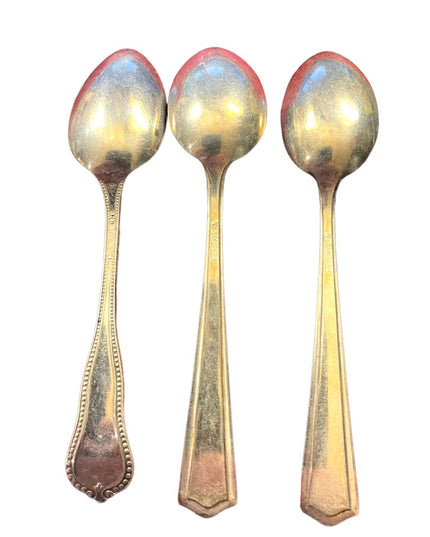 Lot of 3 Vintage Sterling silver 4.5” Spoons VG cond