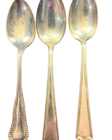 Lot of 3 Vintage Sterling silver 4.5” Spoons VG cond