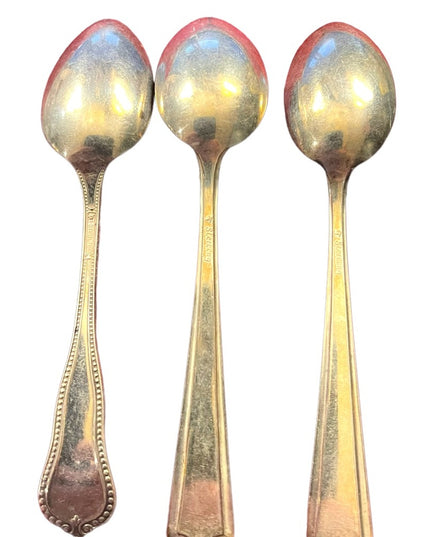 Lot of 3 Vintage Sterling silver 4.5” Spoons VG cond
