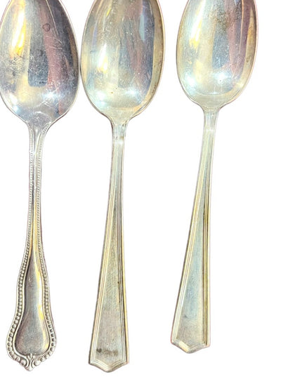 Lot of 3 Vintage Sterling silver 4.5” Spoons VG cond