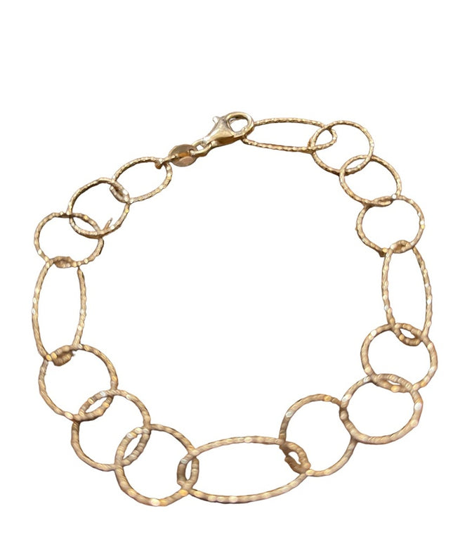 Sterling silver 925 Italy large  link bracelet