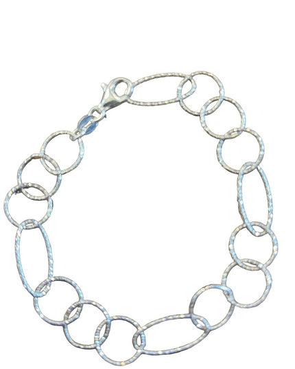 Sterling silver 925 Italy large  link bracelet
