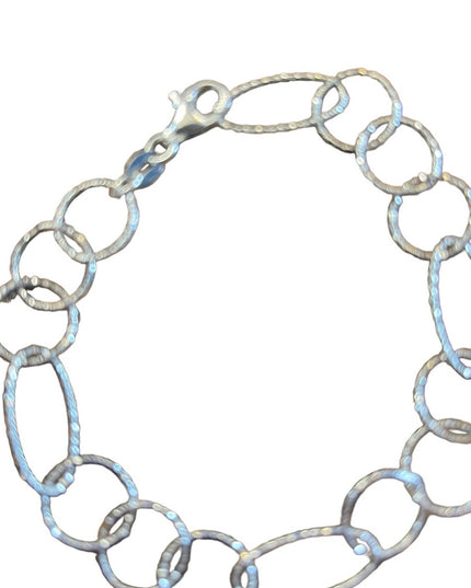 Sterling silver 925 Italy large  link bracelet