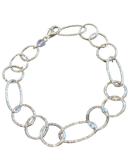 Sterling silver 925 Italy large  link bracelet