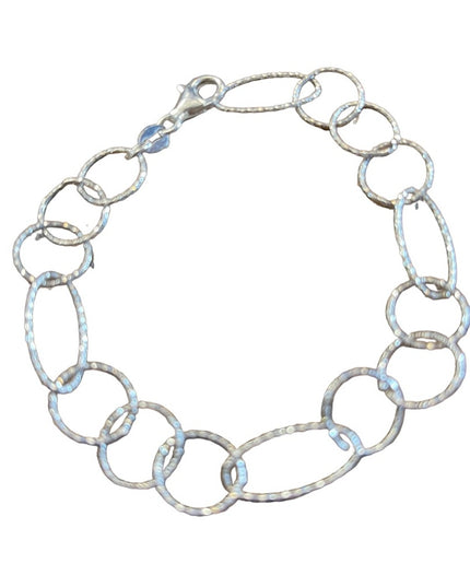 Sterling silver 925 Italy large  link bracelet