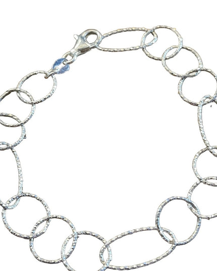 Sterling silver 925 Italy large  link bracelet