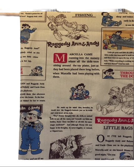 2.4 M Vintage Raggedy Ann cotton Fabric Sewing NEW