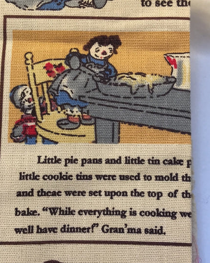 2.4 M Vintage Raggedy Ann cotton Fabric Sewing NEW
