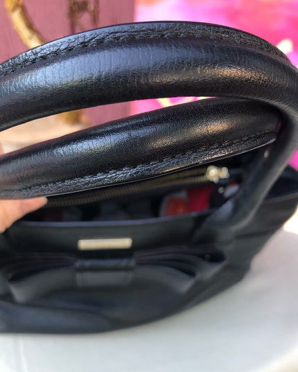 - Kate Spade Black BOW large purse handbag purse shoulder bag