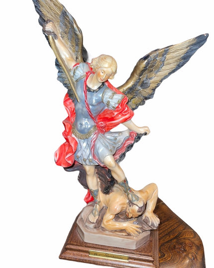 Rare A Santini Italy Archangel Michael VTG resin statue