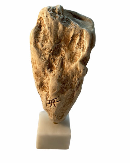 Vintage stone statue sculpture Dionysis on Marble