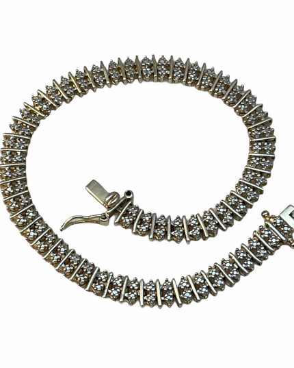 - Sterling silver Diamond Illusion bracelet