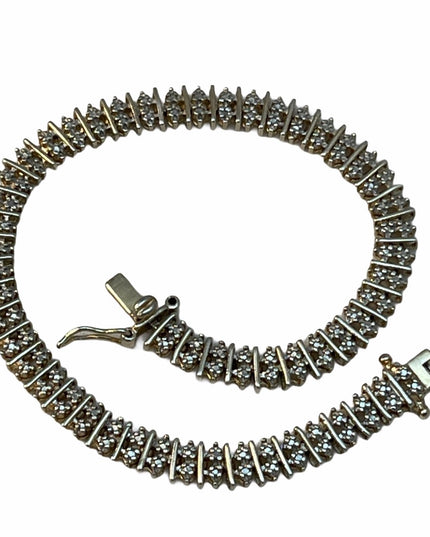 - Sterling silver Diamond Illusion bracelet
