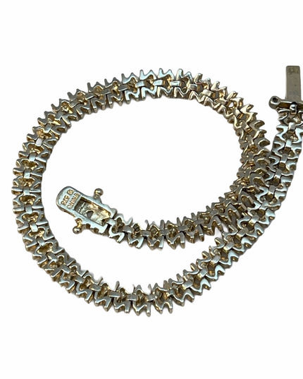 - Sterling silver Diamond Illusion bracelet