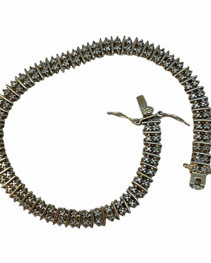 - Sterling silver Diamond Illusion bracelet