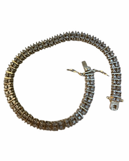 - Sterling silver Diamond Illusion bracelet
