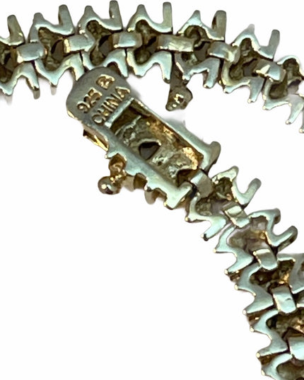 - Sterling silver Diamond Illusion bracelet