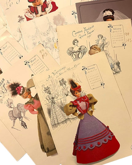 LOT of 9 Annies Attic Vintage Crochet Bed doll Patterns LN Crafts