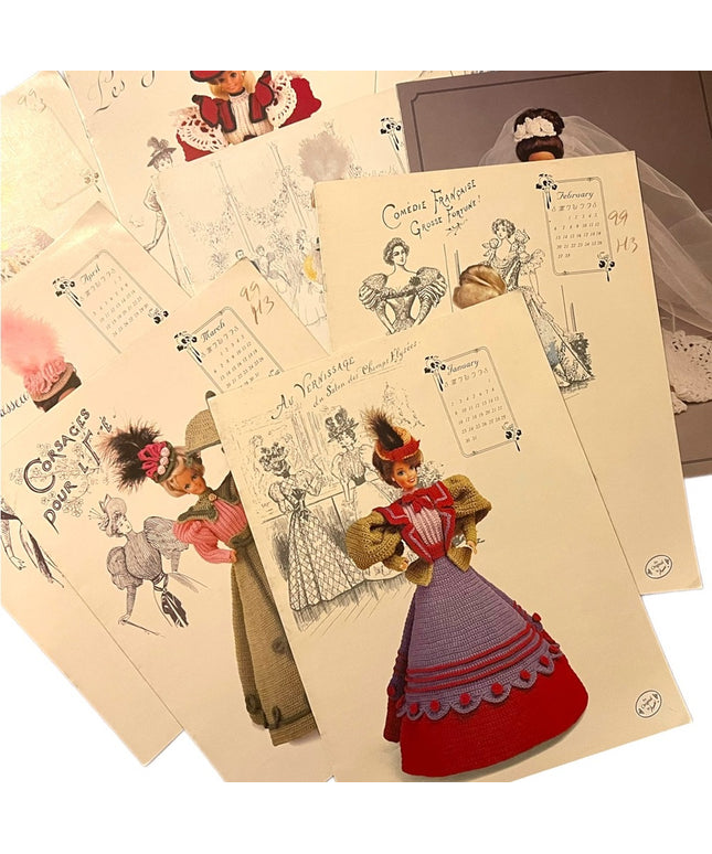 LOT of 9 Annies Attic Vintage Crochet Bed doll Patterns LN Crafts